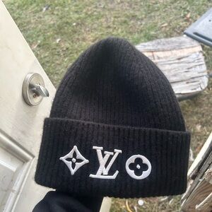 Louis Vuitton Black Knit Beanie